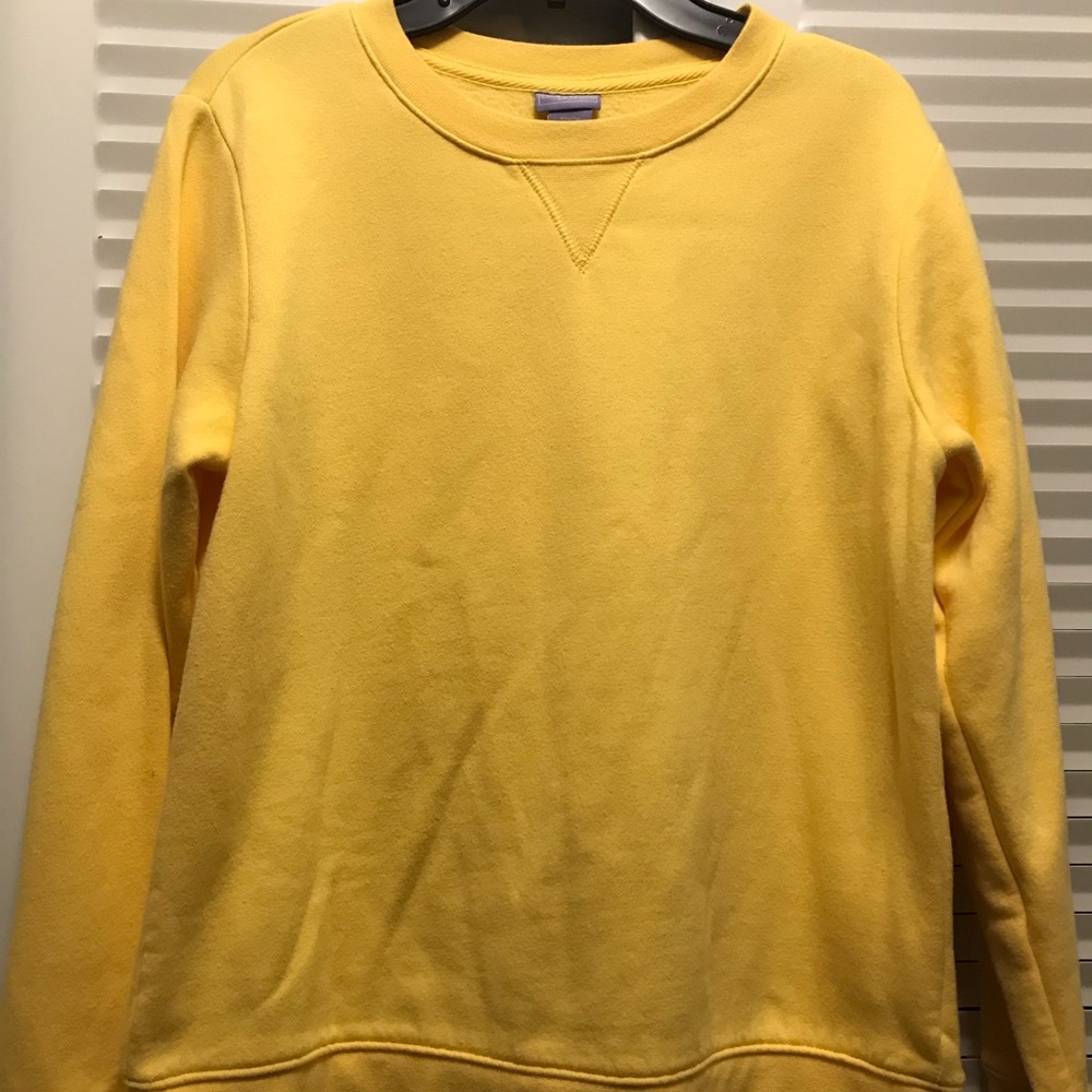 Laura Scott banana yellow crewneck sweatshirt